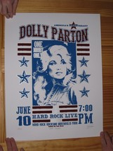 Dolly Parton Poster Silk Screen Signed Numbered Hard Rock June10th - £140.80 GBP