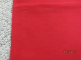 1987. 2 Red Taffeta(?) Home Decor Or Craft Fabric REMNANTS--45&quot; X 1 7/8 Yds. Ea. - £7.86 GBP