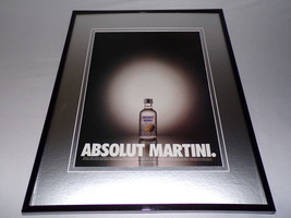 1999 Absolut Martini Vodka 11x14 Framed ORIGINAL Vintage Advertisement  - $34.64