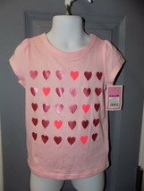 Circo Pink Hearts Short Sleeve T-Shirt Size 3T Girl&#39;s NEW - £11.48 GBP