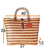 Handmade Vintage Woven Tote Bag Retro Boho Shoulder Shopping Handbag For... - $33.99