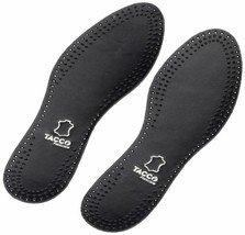 TACCO 613 Luxus Black Orthotic Arch Support Full Leather Shoe Insoles In... - £8.59 GBP