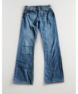 Fox Denim Baseline Jeans Men&#39;s 28 Y2K Whiskered Racing Button Fly - $456.77 MXN