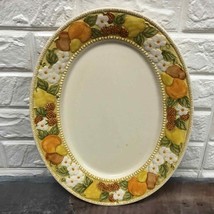 VERNON WARE DELLA ROBBIA DINNERWARE 14.5&quot; OVAL SERVING PLATTER METLOX US... - $35.64