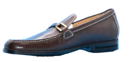 Rockport Men&#39;s Brown Buckle Loafer Leather Shoes Size 11.5 - £29.09 GBP