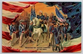 Washington Taking Command of the Army Merrimack Hong Kong Postcard J29 - $4.95