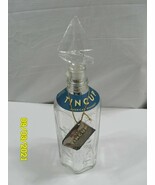 Tin Cup American Whiskey Bottle With Sail Boat Glass Stopper - $618.10 MXN