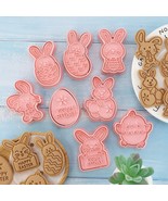 Easter cookie cutter stamp bunny plastic Easter egg cookie press Easter ... - £15.69 GBP