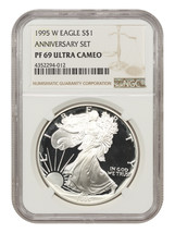 1995-W $1 Silver Eagle NGC PR69DCAM - $3,928.50
