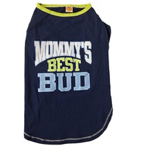 Simply Dog Mommy&#39;s Best Bud Dog Shirt Size XL Navy Blue - £14.38 GBP