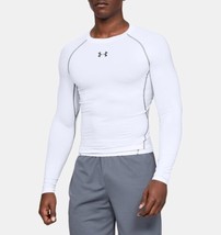 Under Armour Men&#39;s HeatGear Armour Long-Sleeve Shirt 1257471 White Large - £39.85 GBP