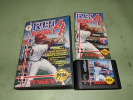 RBI Baseball 4 Sega Genesis Complete in Box - £5.44 GBP