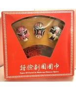TYPES OF FACIAL IN MAKE-UP CHINESE OPERA 3 Masks Chinese Wall Hanging - £7.58 GBP