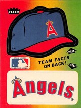 1983 Fleer Sticker Team Hats &amp; Logo California Angels ⚾ - £0.69 GBP