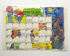April 1981 Double-Sided Classroom Calendar &amp; Frogs Poster Instructor Mag... - £15.49 GBP