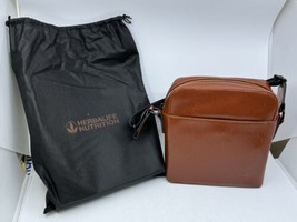 Herbalife Nutrition Crossbody Bag Brown Faux Leather Travel Distributor Carry On - £31.13 GBP