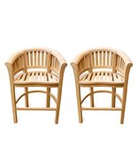 Windsor&#39;s Premium Grade A Teak Kensington Curved Arm Bar Chairs (Set of 2)  - £1,363.24 GBP