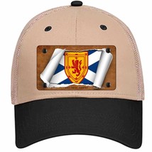 Scotland St. Andrews Flag Scroll Novelty Khaki Mesh License Plate Hat - £22.74 GBP
