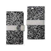 [Pack Of 2] Reiko Iphone 6 Plus Diamond Rhinestone Wallet Case In Black - £19.34 GBP