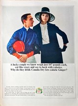 Canada Dry Ginger 1964 Ginger Ale Print Ad 1964 horse jockey woman lucky... - $11.33