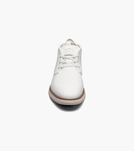 Stacy Adams Eastmont Plain Toe Elastic Lace Chukka Boot White 25748-100 image 3