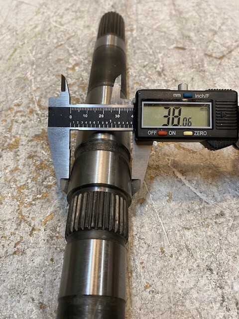 Driveshaft 15-3/4" Long 28-Spline 31mm End 23-Spline 15mm End 38mm Shaft Item image 4