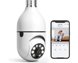 Light Bulb Security Camera Panoramic Home Wifi Camera With Auto Tracking - $37.99