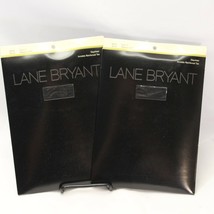 Lane Bryant Daysheer Pantyhose Black Size C 170-200 lbs. 2 pair - £9.25 GBP