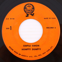 Simple Simon / Humpty Dumpty / Old Dan Tucker - 45 rpm 7&quot; Single Simon Says – 6 - £9.09 GBP