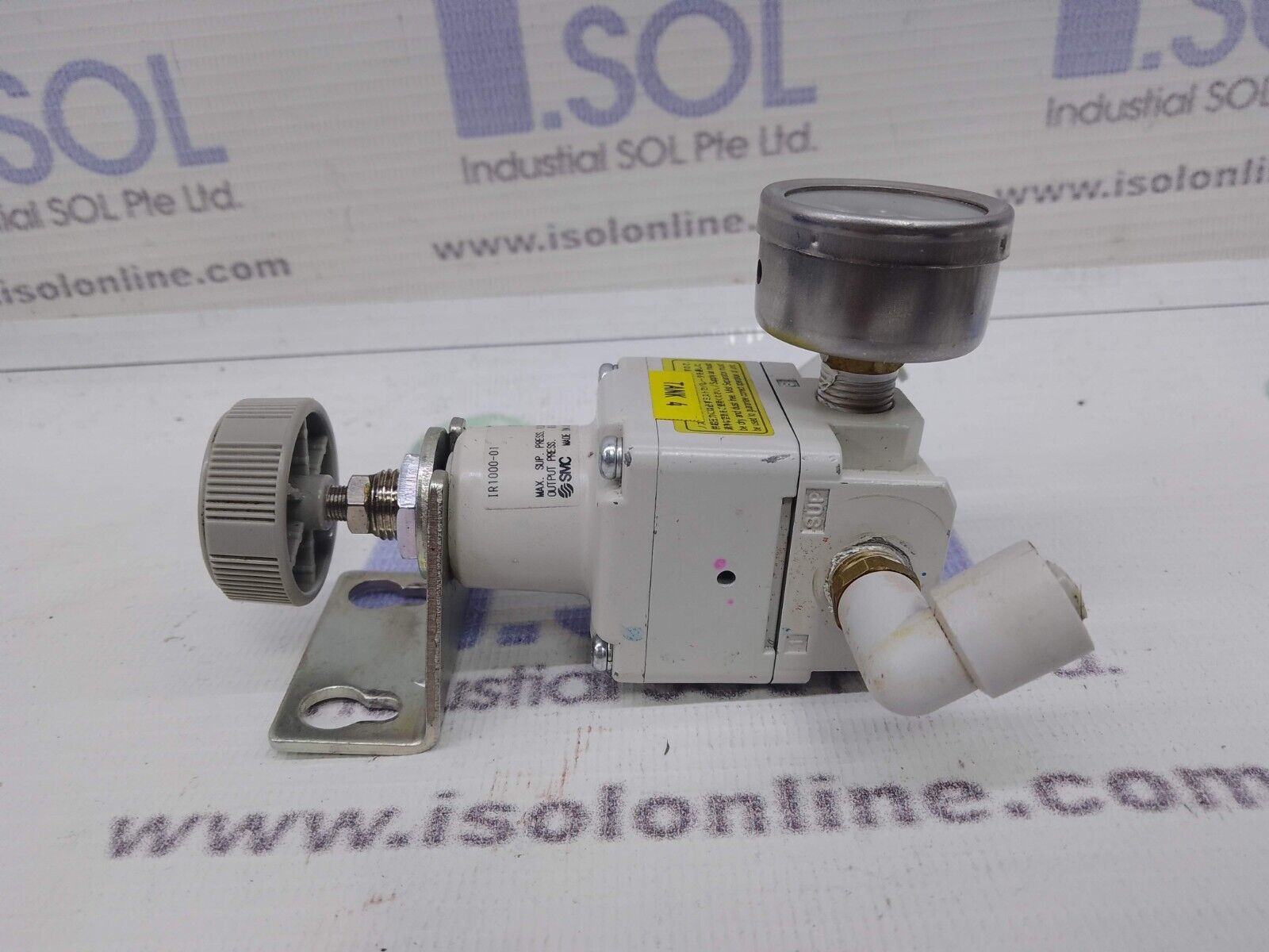 SMC IR1000-01 Compact Precision Regulator with built-in gauge - $100.70