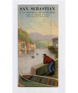 San Sebastian Spain &amp; Basque Coast Maps Brochure  - £21.83 GBP