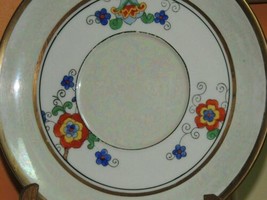 One Lusterware/Luster Ware Plate 8.75&quot; Hand Painted Art Deco w/Saucer-li... - £9.34 GBP