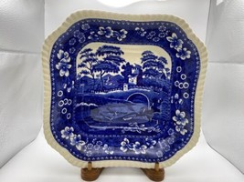 Copeland Spode TOWER BLUE Square Vegetable Dish 9 1/2&quot; Made in England O... - $69.99