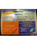 Kirkland Signature Severe Cold &amp; Flu Plus Congestion 168 Caplets (EXP: 1... - $24.75