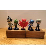 Five P.J. Masks figurines cake toppers. - $15.10 CAD