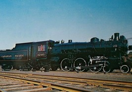 Railroad Postcard Canadian Pacific 1201 Locomotive Steam Train Audio VisualRP511 - $5.40