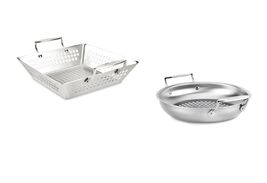 All-Clad Outdoor 18/10 Stainless Steel  Deep Square &amp; Round Outdoor Pan Set - $62.99