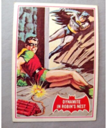 1966 Batman Card Topps Red Bat Dynamite in Robins Nest 33A EX - £14.76 GBP