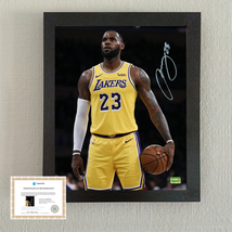 LeBron James Autographed 8x10 inches Framed Photo. Hand Signed With COA - £146.32 GBP