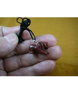 (an-lion-10) little RED LION gemstone carving Pendant NECKLACE FIGURINE ... - $8.00