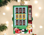 OLD WORLD CHRISTMAS M&amp;M&#39;S VENDING MACHINE GLASS CHRISTMAS ORNAMENT 32607 - $25.88