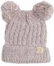 Gray - Toddler Kids Girl&amp;Boy Cute Knit Hat Beanie CapPom Crochet  - £19.16 GBP