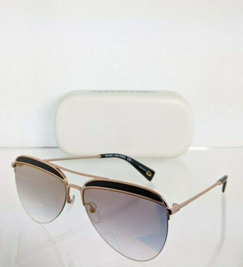 Brand New Authentic Marc Jacobs Sunglasses 268/S 807FQ Black Gold 268 Frame - $89.09