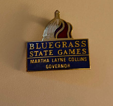 Blue Grass State Games Martha Layne Collins Governor Pin - £15.97 GBP