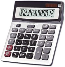 Offidix Large Key Calculators Office Desktop Calculator, Dual Power Electronic - £36.15 GBP