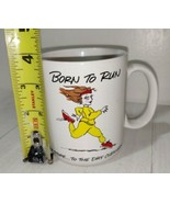 Vintage Hallmark Shoebox Greetings Coffee Mug &quot;Born To Run&quot; Hardworking ... - £18.20 GBP