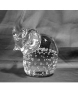 Elephant Paperweight Glass Control Bubbles  - £17.50 GBP