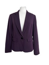 Jones Studio Separates Womens Size 8 Purple Blazer Jacket Lined Career - £22.94 GBP