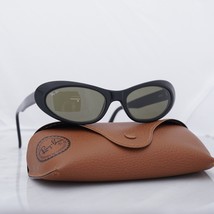 Vintage B&amp;L Ray Ban W2522 Rituals Sunglasses Black G15 Lens Sleek Cats Retro 90s - £93.37 GBP