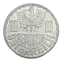 1957 Austria 10 Groschen Republk Osterreich KM 2878 Circulated World Coin - £1.17 GBP